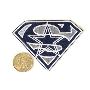 Dallas Cowboys Patch Superman Iron on NFL Team DIY